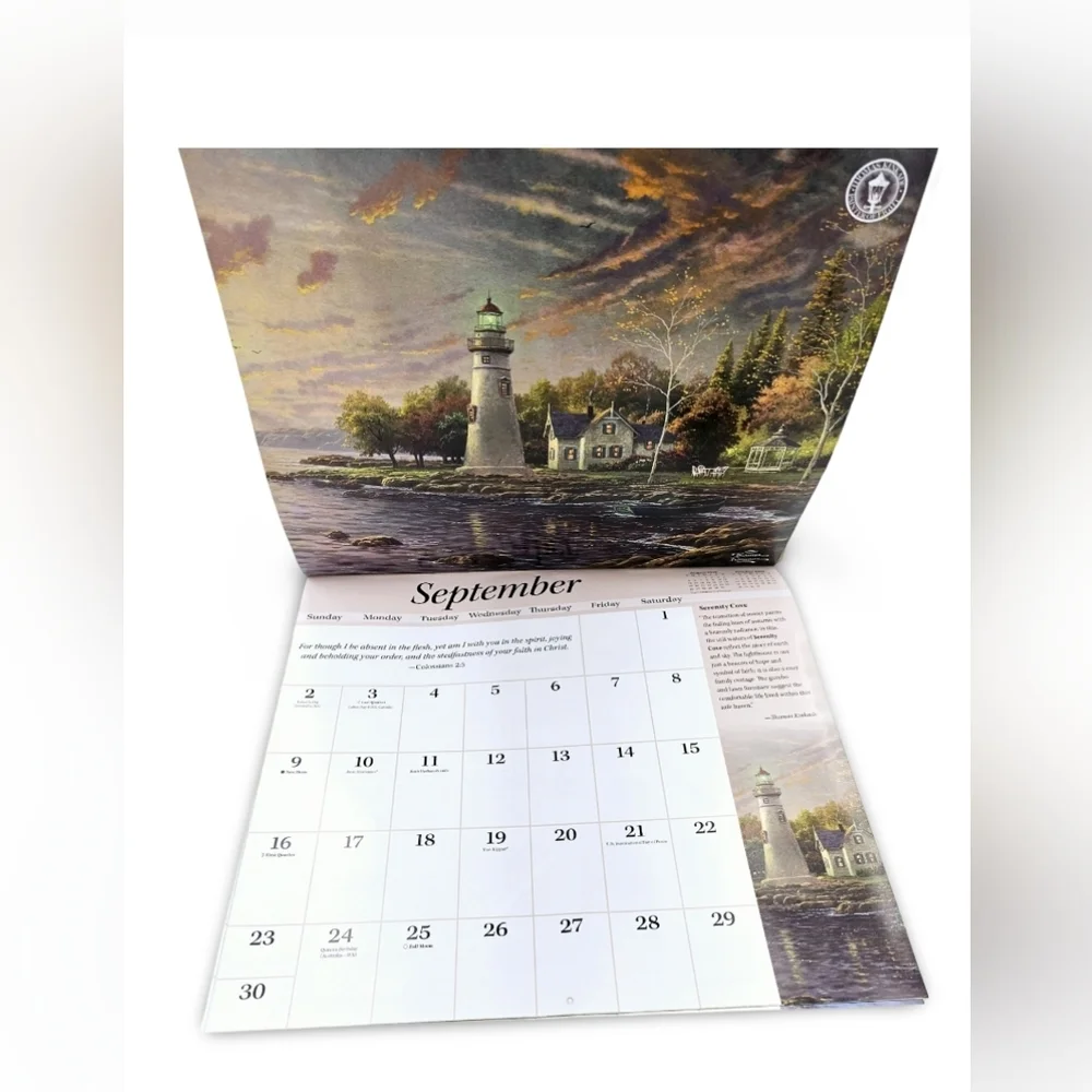 New Special Collector's Edition Thomas Kinkade Peaceful Retreat 2018 Calendar Wi